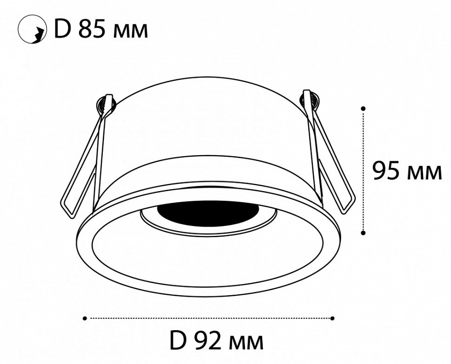 Встраиваемый светильник italline m02-026 m02-026 white