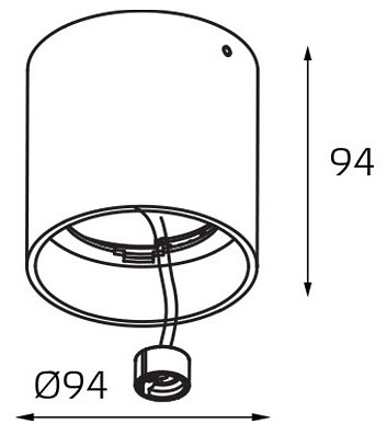 Накладной светильник italline sky sky black