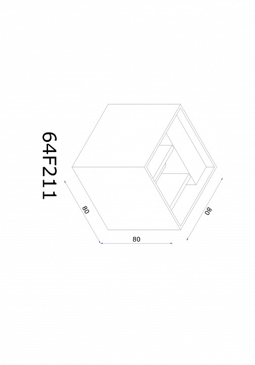 Накладной светильник lucide xia 17293/02/30