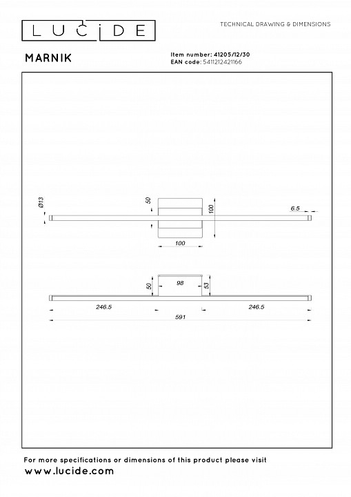 Бра lucide pilar 2767/12/31
