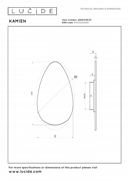 Бра lucide pilar 2767/12/31