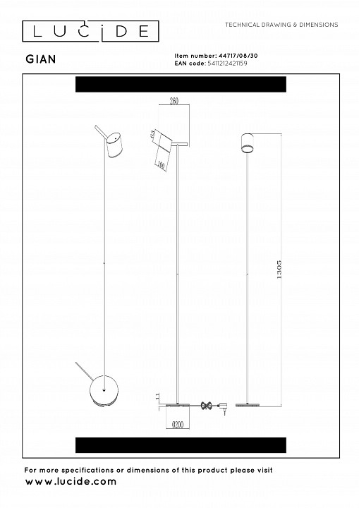 Бра lucide pilar 2767/12/31