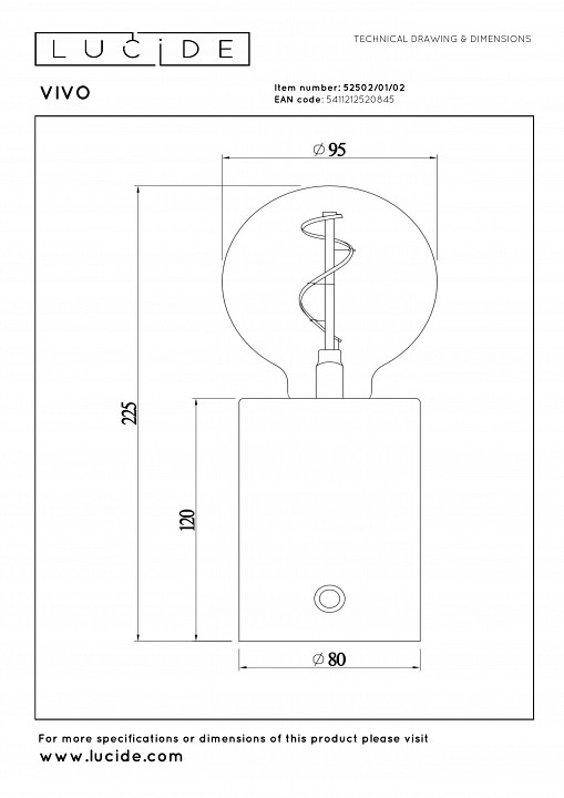 Бра lucide pilar 2767/12/31