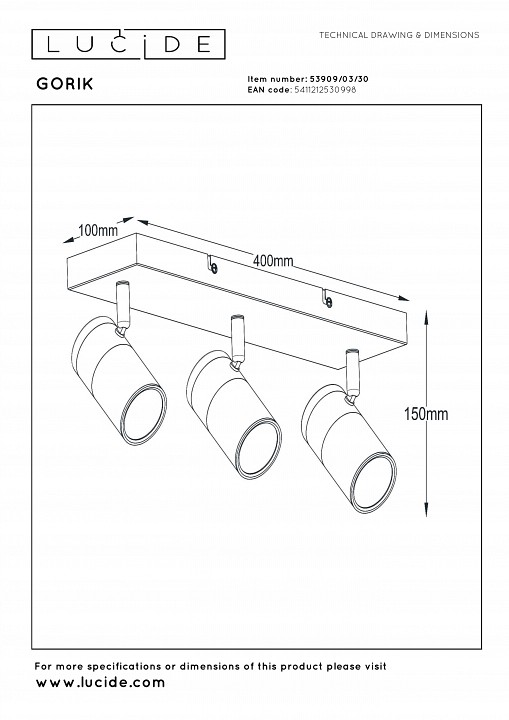 Бра lucide pilar 2767/12/31