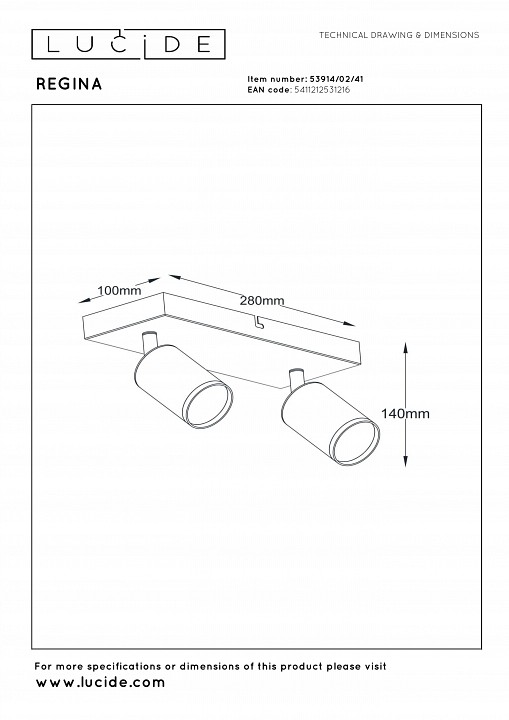 Спот lucide regina 53914/02/41