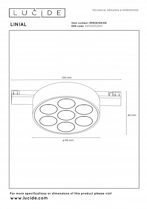 Бра lucide pilar 2767/12/31