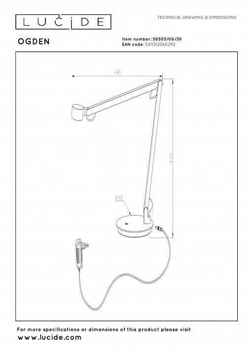 Бра lucide pilar 2767/12/31