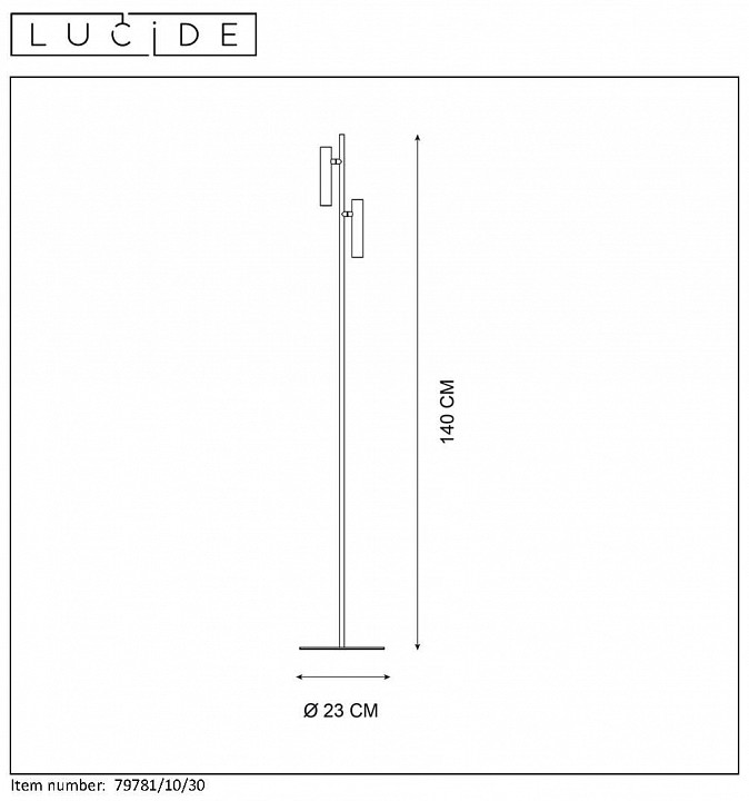 Торшер lucide philon 79781/10/30