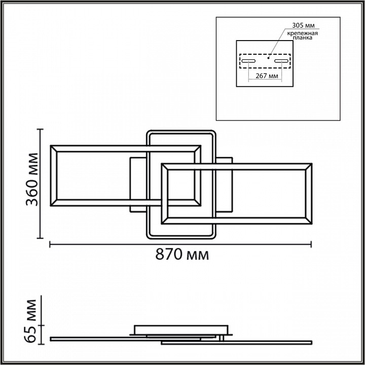 Накладной светильник lumion goldy 8021/90cl