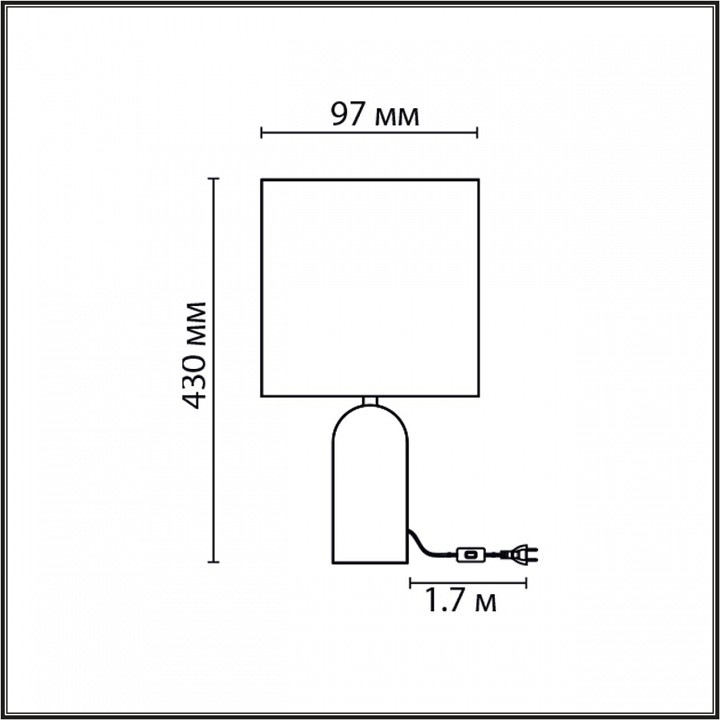 Настольная лампа декоративная lumion akivi 8146/1т