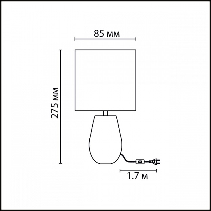 Настольная лампа декоративная lumion akivi 8150/1т