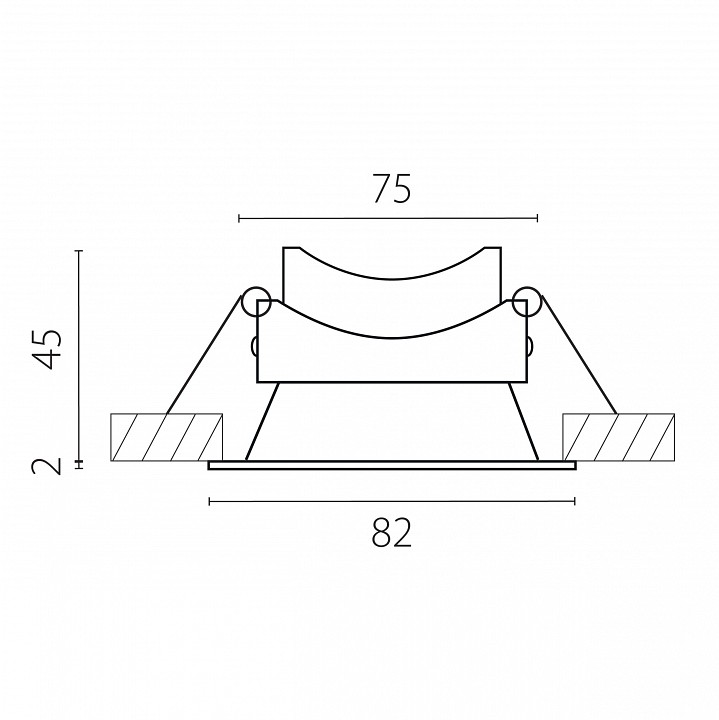 Рамка на 1 светильник lightstar piano 12907