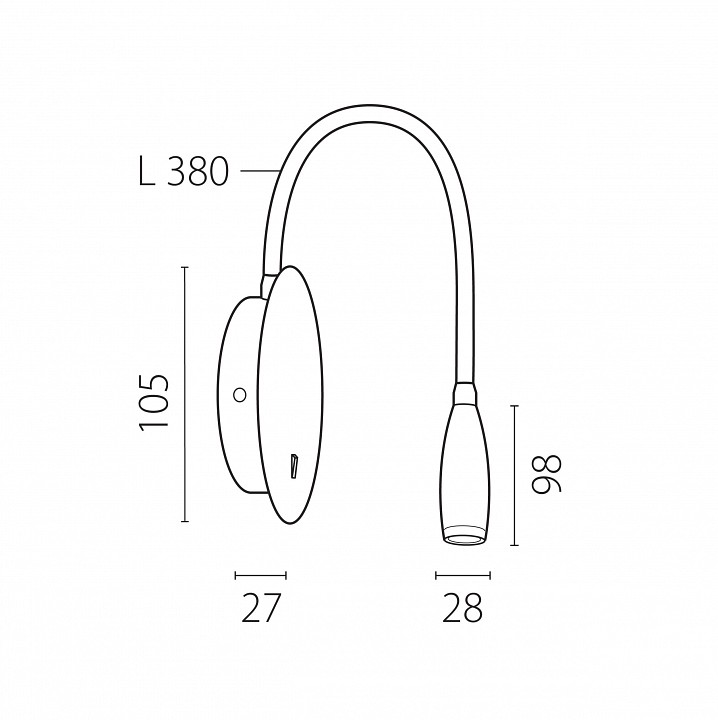 Бра lightstar omega 200337