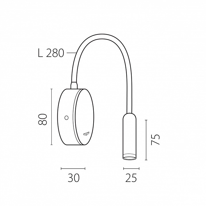 Бра lightstar omega 200431