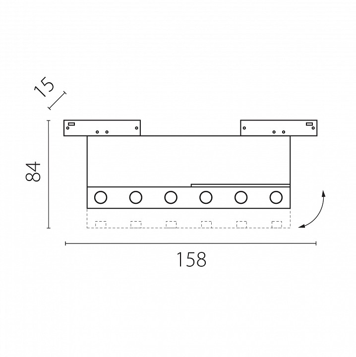 Накладной светильник lightstar linea 206947