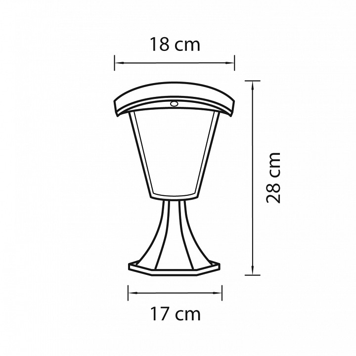 Наземный низкий светильник lightstar lampione 375970
