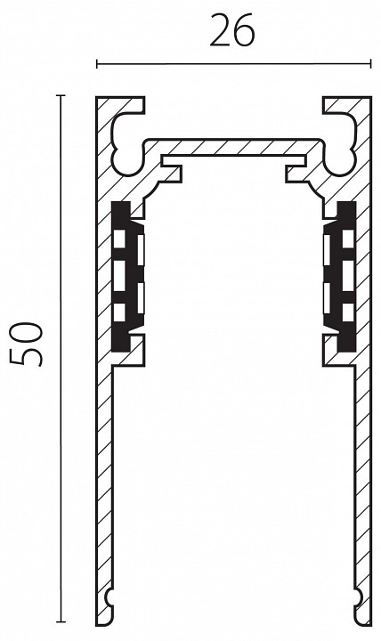 Трек встраиваемый lightstar uno 509026