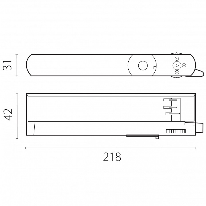 Переходник для трека lightstar asta 594067