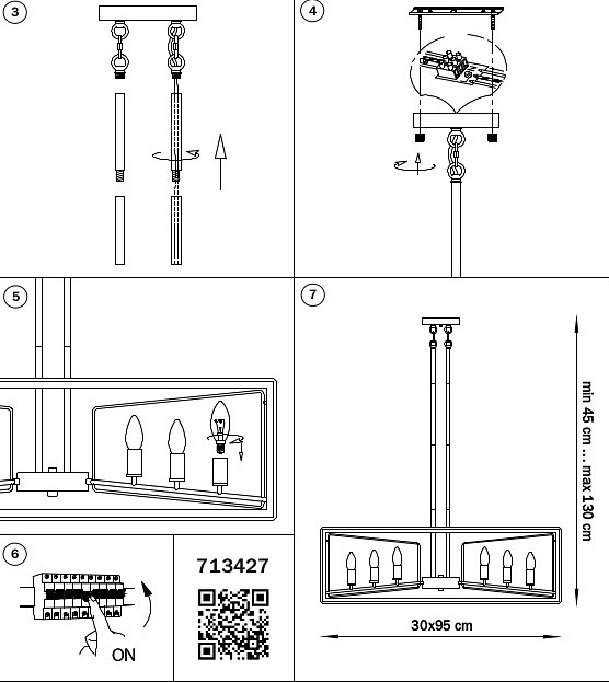 Люстра на штанге lightstar regolo 713427