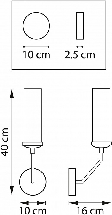 Бра lightstar flume 723615