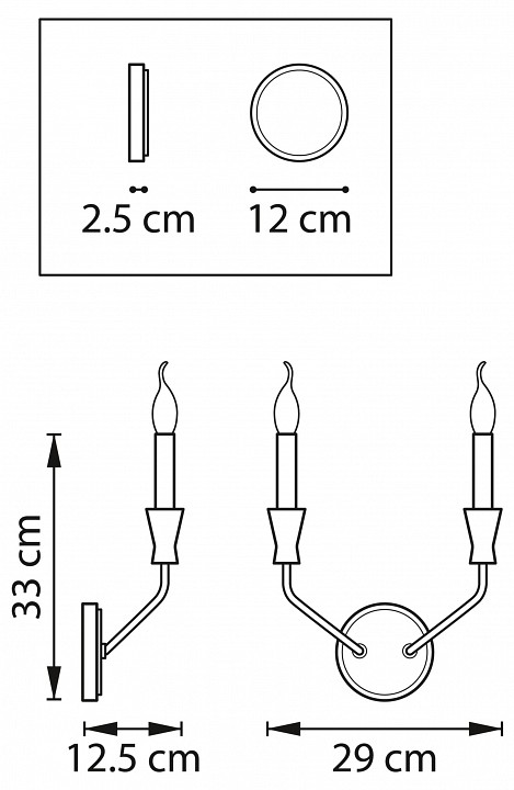 Бра lightstar ragno 732527