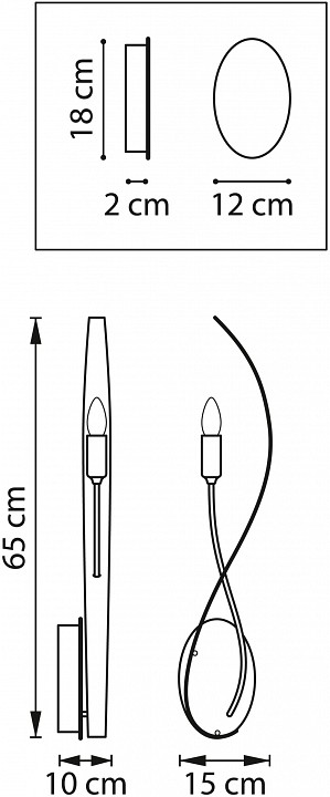 Бра lightstar ragno 733517