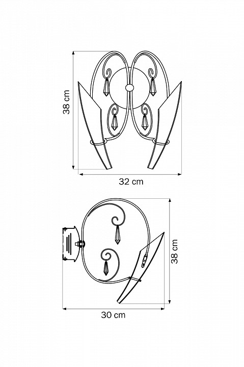 Бра lightstar scarabeo 755624
