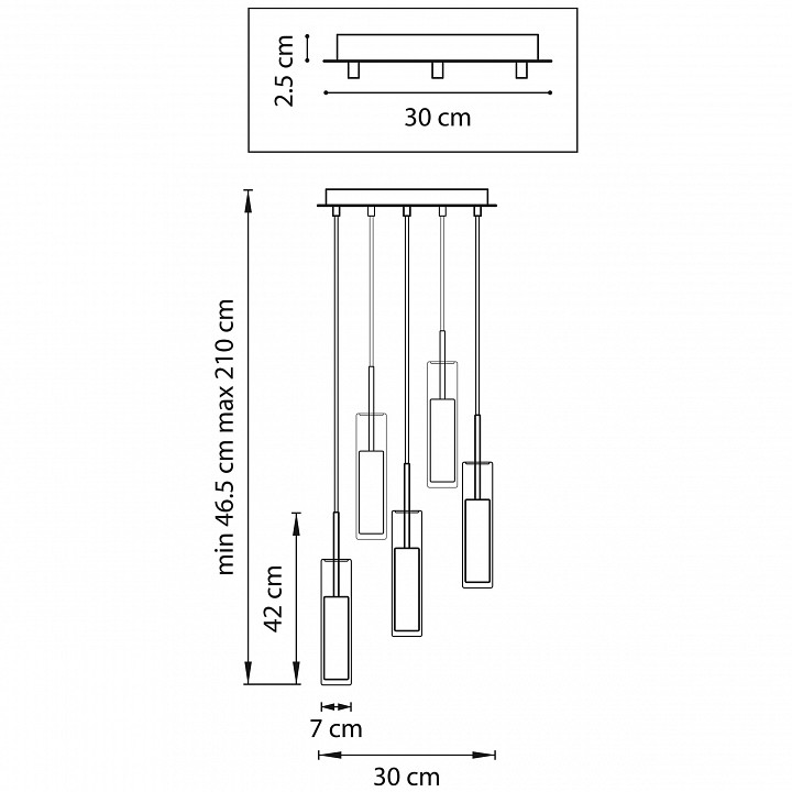 Подвесной светильник lightstar cilino 756054