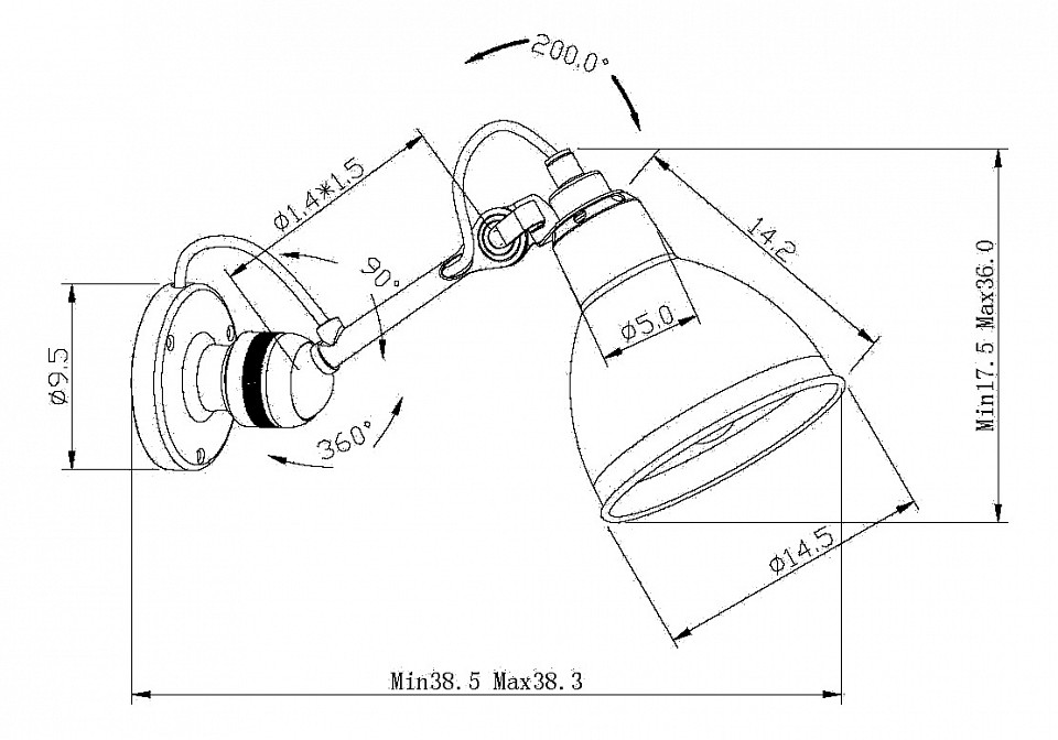 Бра lightstar loft 765604