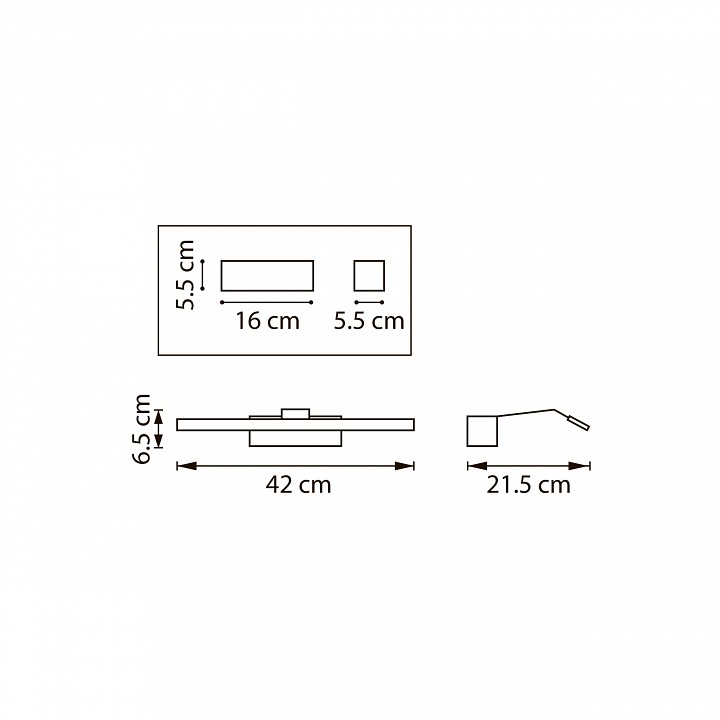 Подсветка для картины lightstar muro spec 808687-3