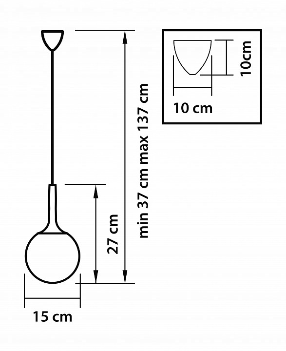 Подвесной светильник lightstar globo 813011