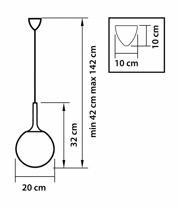 Подвесной светильник lightstar globo 813022