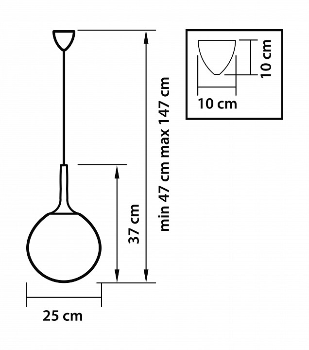 Подвесной светильник lightstar globo 813033