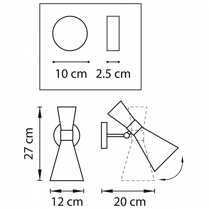 Бра lightstar dumo 816617
