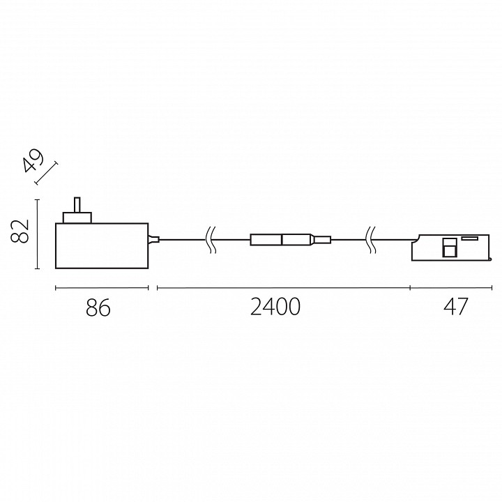 Блок питания lightstar linea lp48w506197