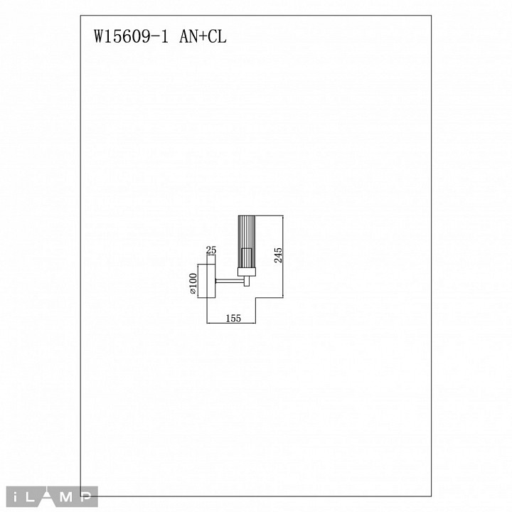 Бра ilamp evolution w15609-1 an+cl
