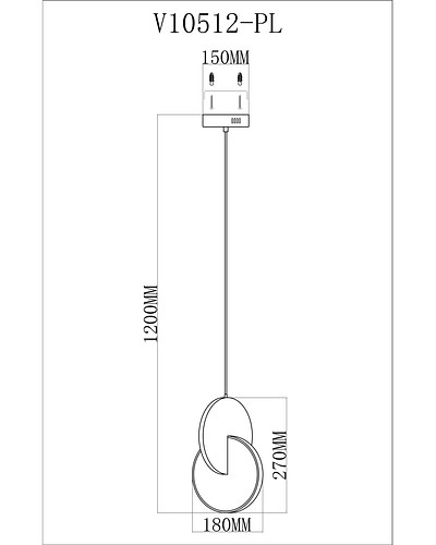 Подвесной светильник moderli mesa v10512-pl