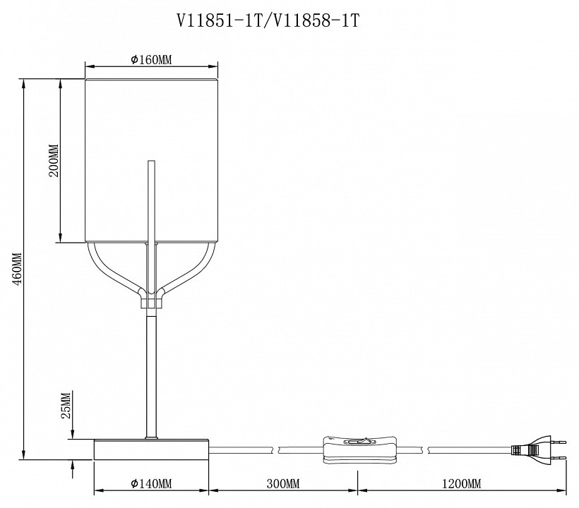Настольная лампа декоративная moderli inari v11858-1t