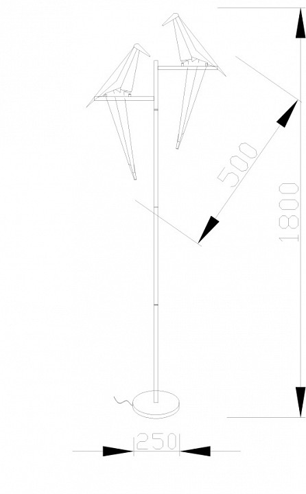 Настольная лампа декоративная moderli birds v3075-2tl