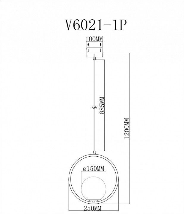 Подвесной светильник moderli barocco v6021-1p