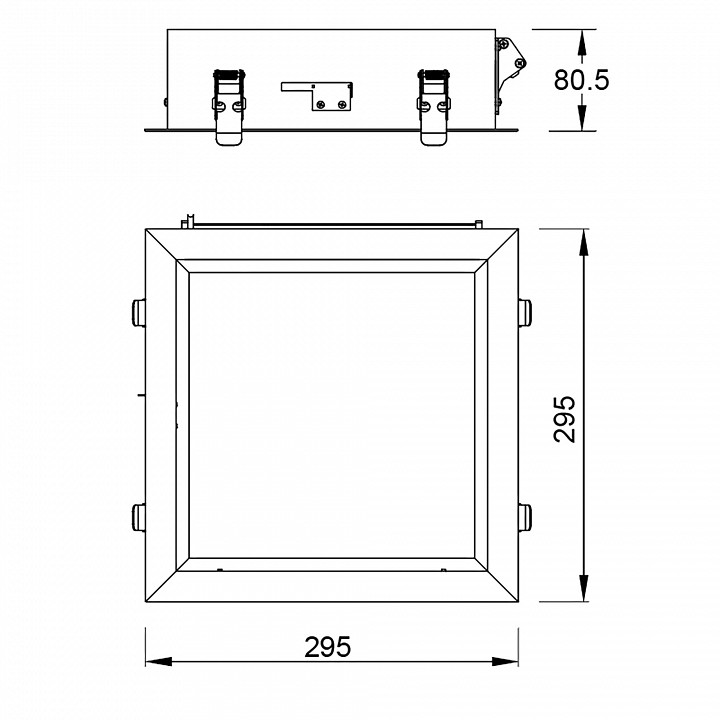 Встраиваемый светильник mantra blue sky 9093