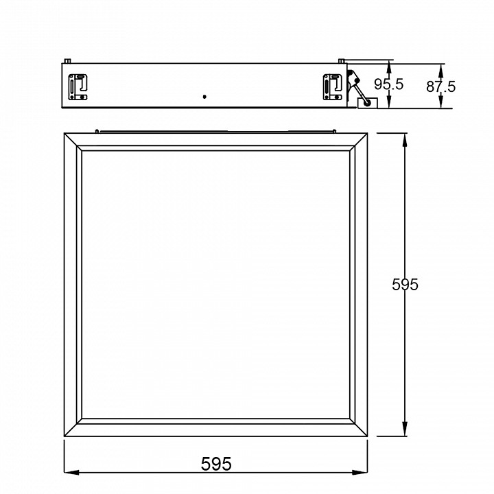 Встраиваемый светильник mantra blue sky 9095