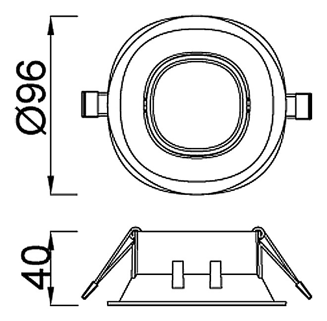 Встраиваемый светильник mantra comfort gu10 c0161
