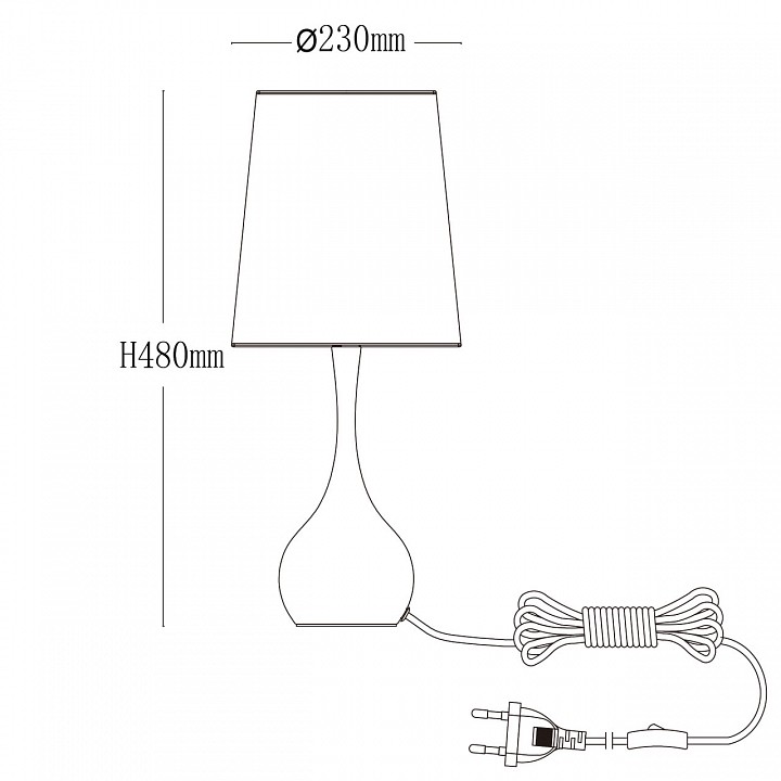 Настольная лампа декоративная mw-light салон 415033601