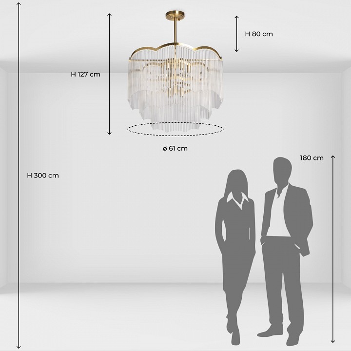 Люстра на штанге mw-light лавиния 3 443011409