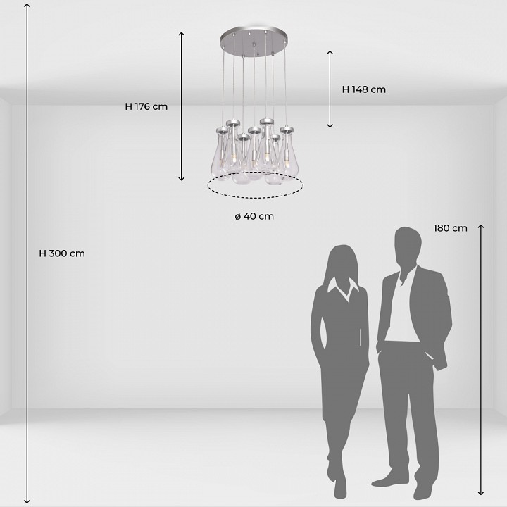 Подвесная люстра demarkt крайс 15 657014007