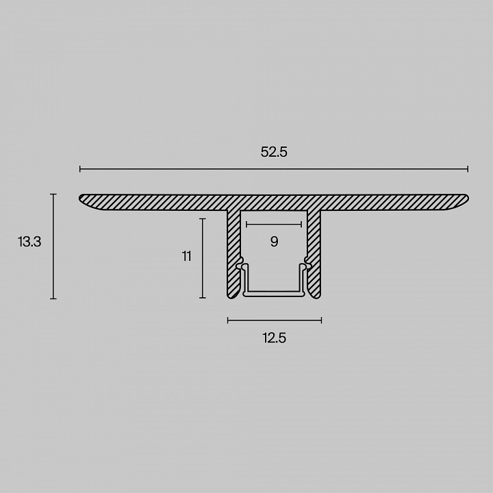 Короб встраиваемый maytoni  alm-5313b-s-2m