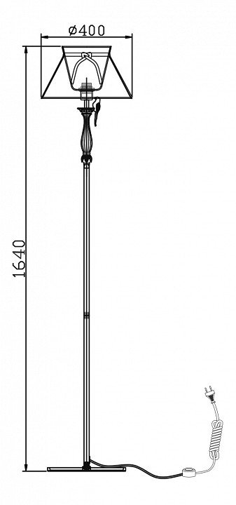 Торшер maytoni bird arm013-22-w