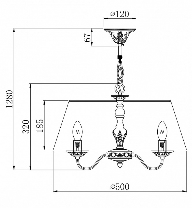 Подвесной светильник maytoni bouquet arm023-pl-03-s