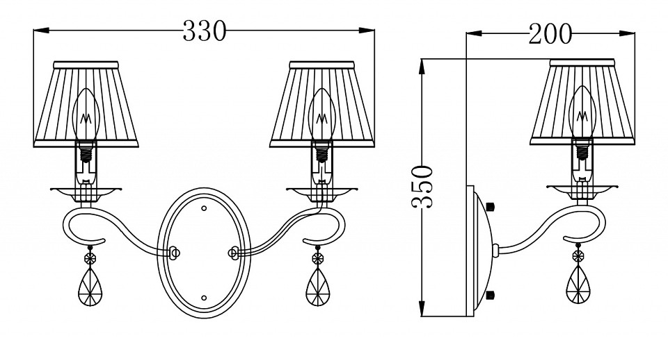 Бра maytoni brionia arm172-02-g
